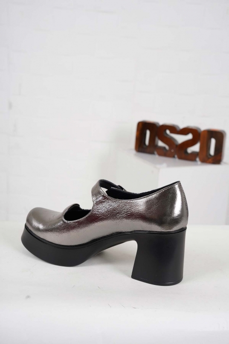 Hakiki Deri Çelik Kadın Topuklu Ayakkabı 242229100